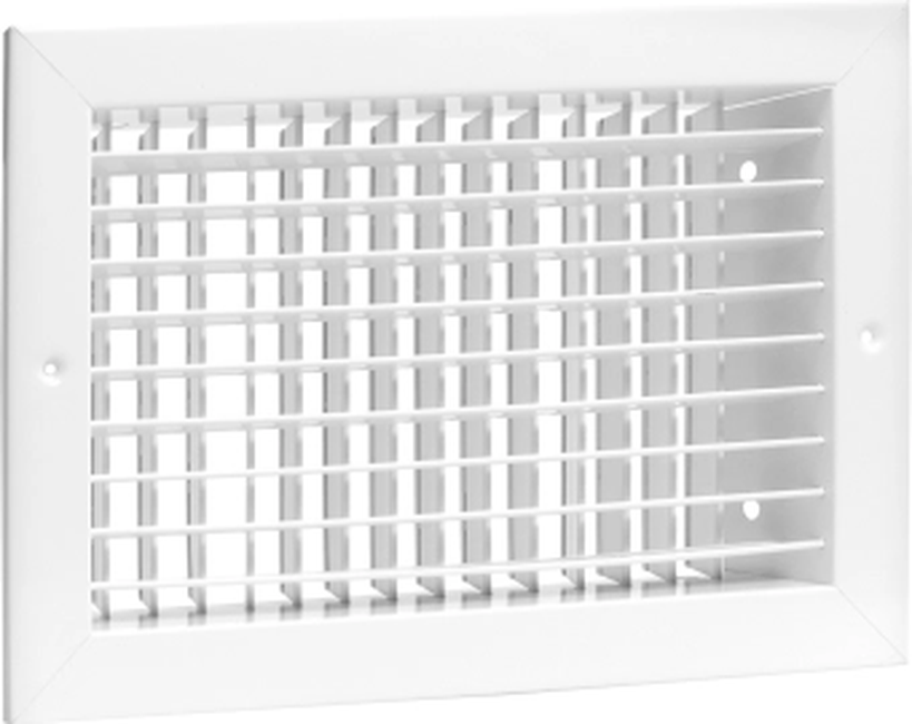 Steel/Aluminum 1-way Register, MS damper, 1/2in. Fi...