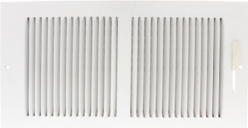 Steel/Aluminum 2-way Register, MS damper, 1/2in. Fi...