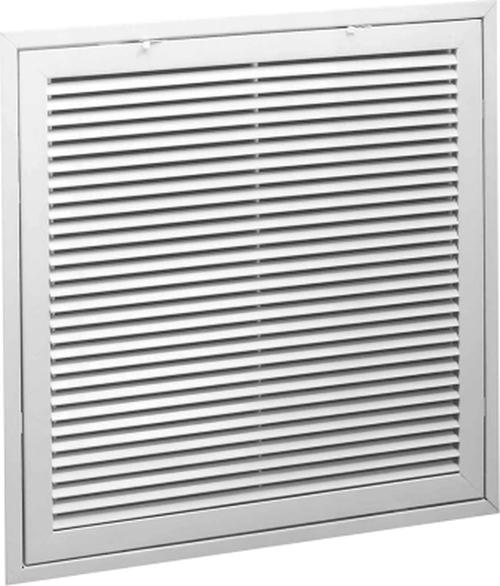 Steel Return Air Filter Grille, 35-degree Fixed Blade