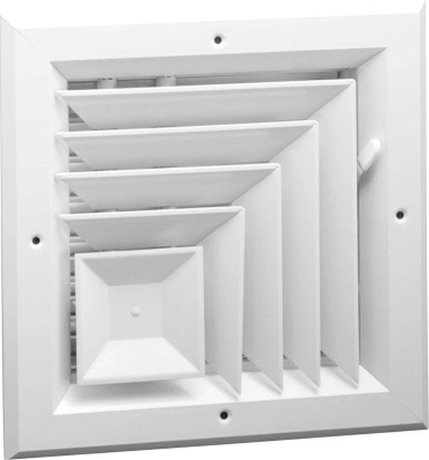 Aluminum 3-way Ceiling Diffuser, MS or OBD damper