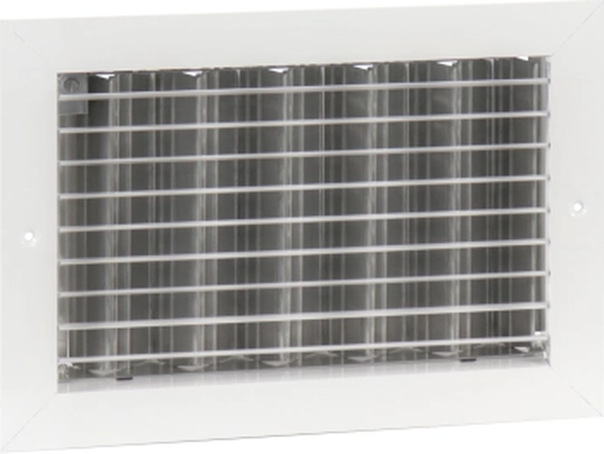 Aluminum Curved Blade, 4-way Register, MS damper