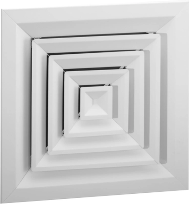 Rezzin Round Ceiling Diffuser, Integral Butterfly D...